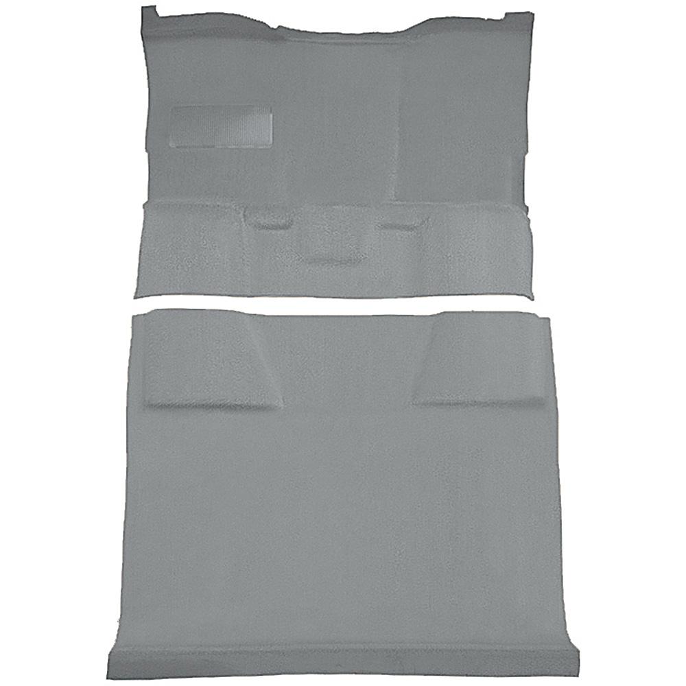 1981-91 Chevrolet, GMC Suburban 4-Door Molded Passenger Area Carpet Kit Cut Pile Standard Backing Column Shift Automatic Low Hump 2WD Medium Gray