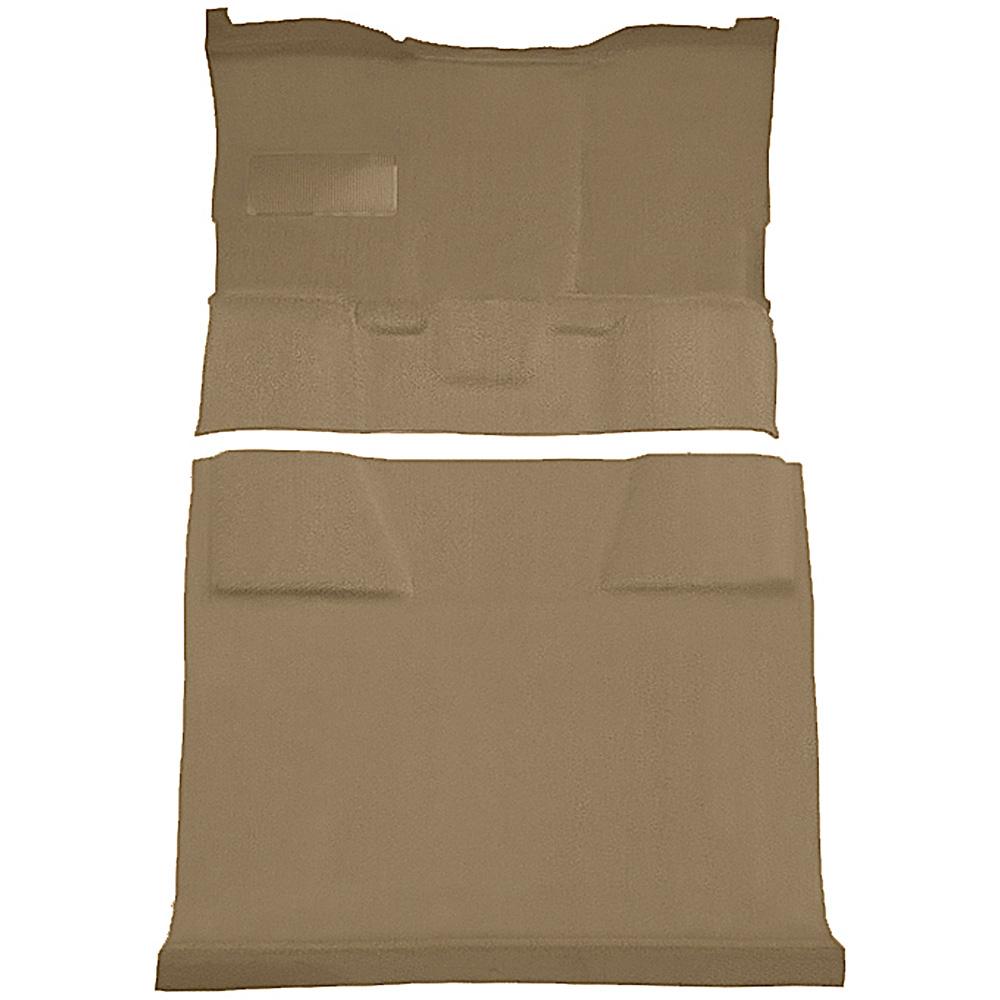 1981-91 Chevrolet, GMC Suburban 4-Door Molded Passenger Area Carpet Kit Cut Pile Standard Backing Column Shift Automatic Low Hump 2WD Cognac