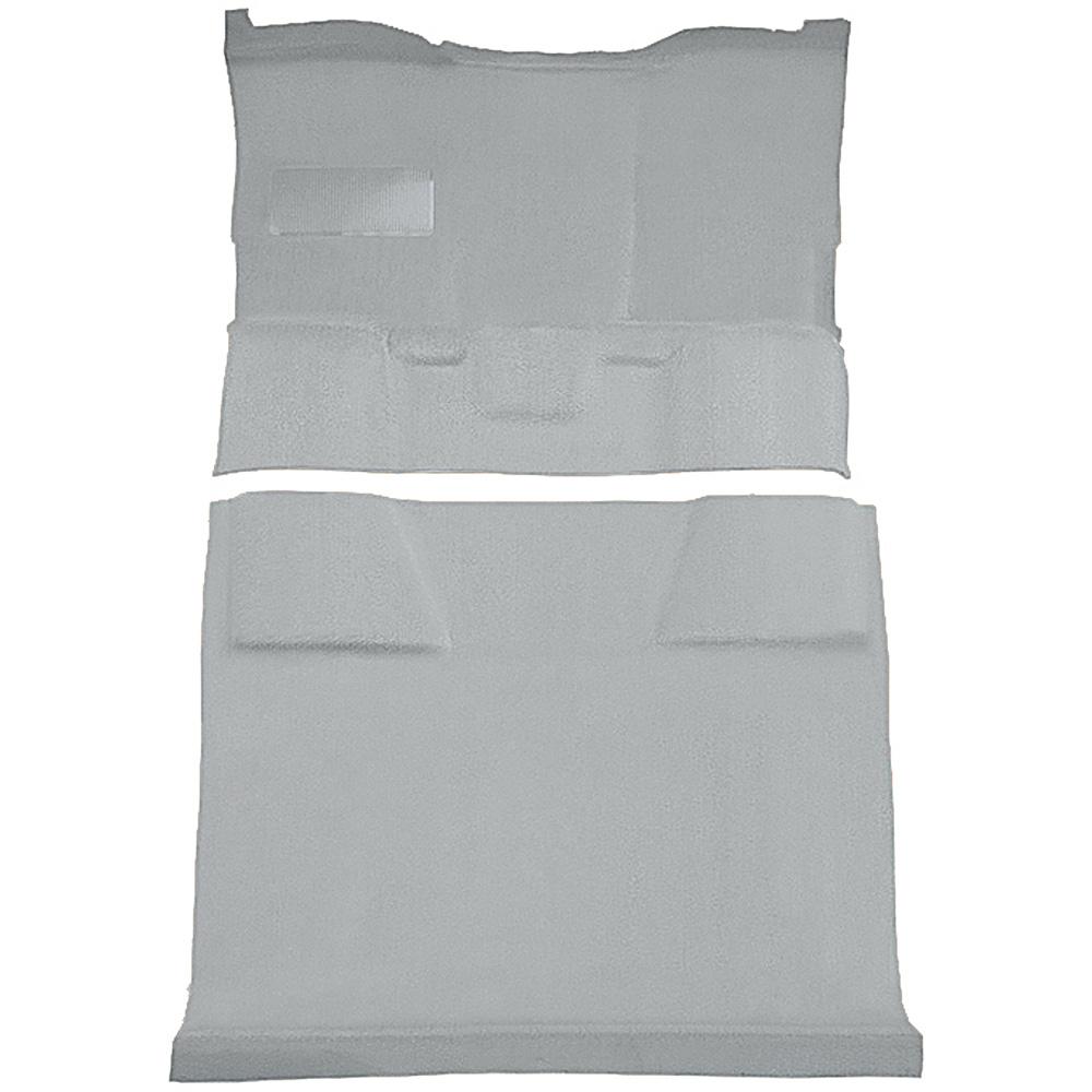 1981-91 Chevrolet, GMC Suburban 4-Door Molded Passenger Area Carpet Kit Cut Pile Standard Backing Column Shift Automatic Low Hump 2WD Silver
