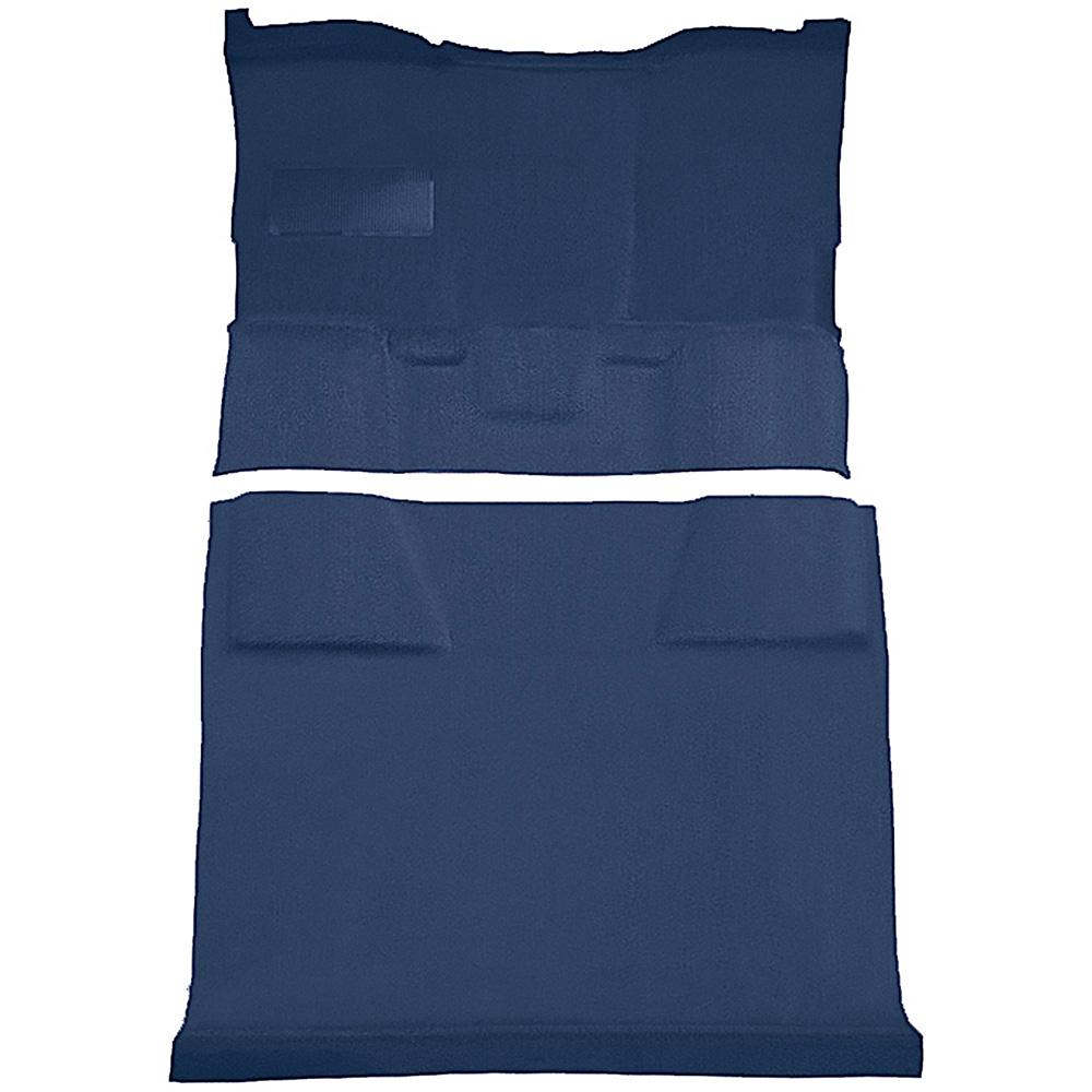 1981-91 Chevrolet, GMC Suburban 4-Door Molded Passenger Area Carpet Kit Cut Pile Standard Backing Column Shift Automatic Low Hump 2WD Regatta Blue