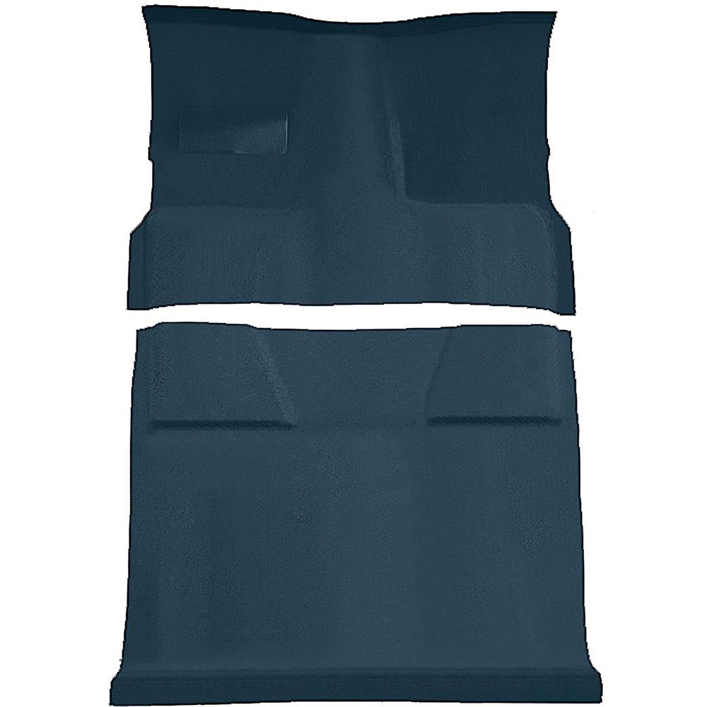 1981-91 Chevrolet, GMC Suburban 4-Door Molded Passenger Area Carpet Set Cut Pile Standard Backing Floor Shift 4-Speed 2WD Dark Blue