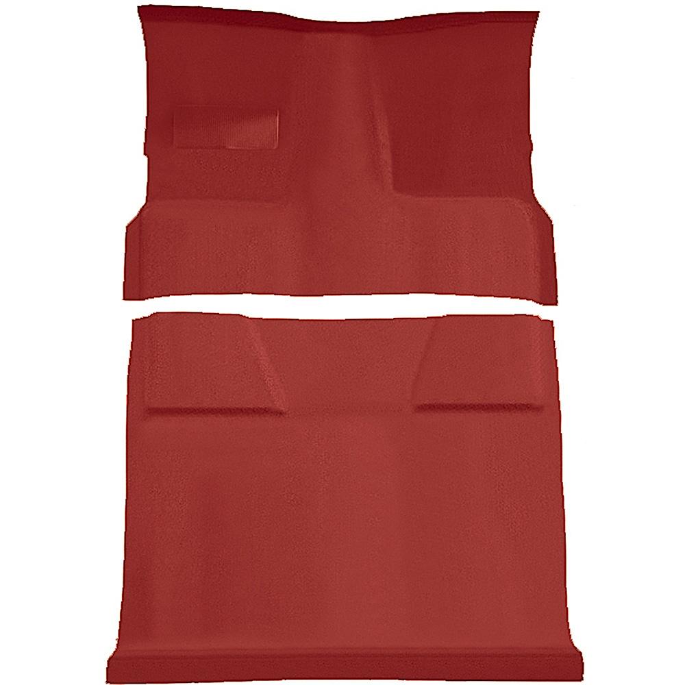 1981-91 Chevrolet, GMC Suburban 4-Door Molded Passenger Area Carpet Set Cut Pile Standard Backing Floor Shift 4-Speed 2WD Oxblood