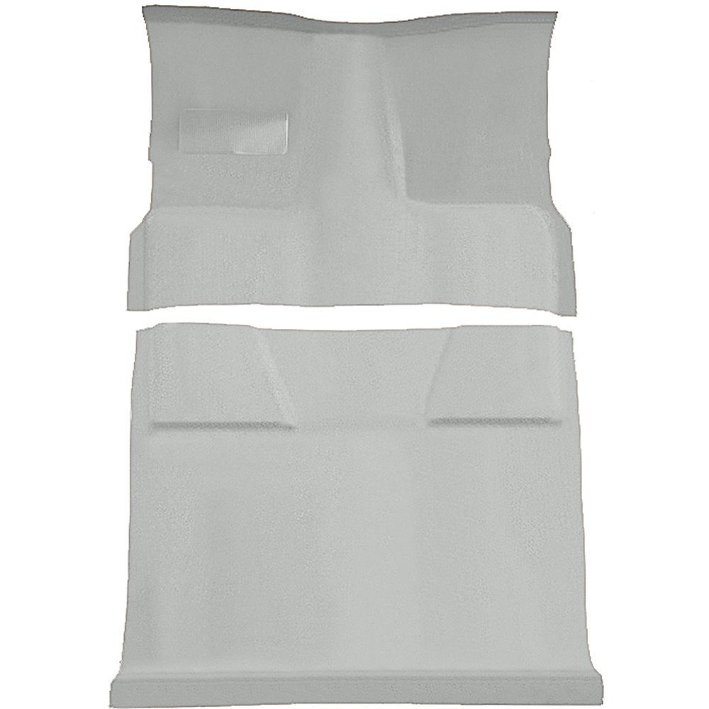 1981-91 Chevrolet, GMC Suburban 4-Door Molded Passenger Area Carpet Set Cut Pile Standard Backing Floor Shift 4-Speed 2WD Silver
