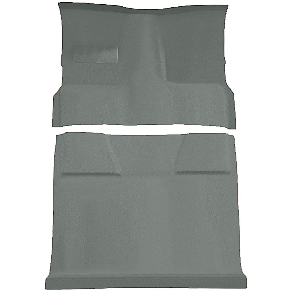 1981-91 Chevrolet, GMC Suburban 4-Door Molded Passenger Area Carpet Set Cut Pile Standard Backing Floor Shift 4-Speed 2WD Dove Gray
