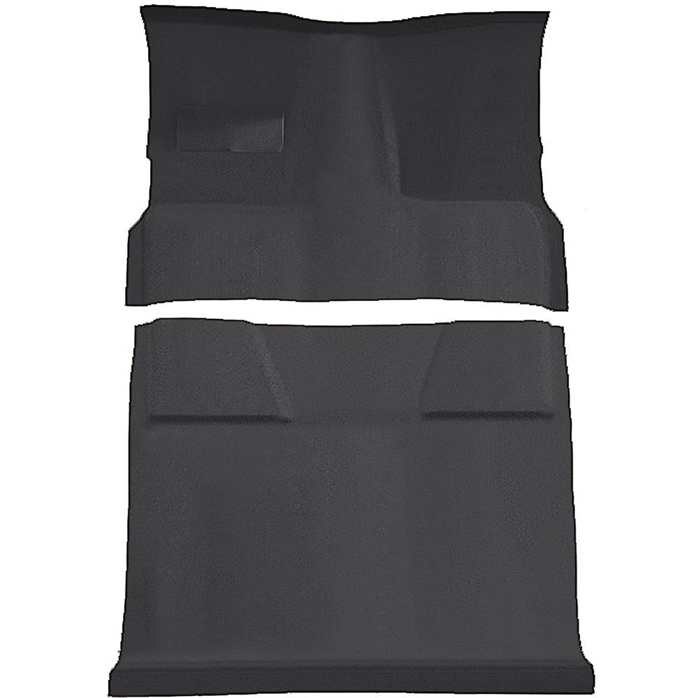 1981-91 Chevrolet, GMC Suburban 4-Door Molded Passenger Area Carpet Set Cut Pile Standard Backing Floor Shift 4-Speed 2WD Charcoal