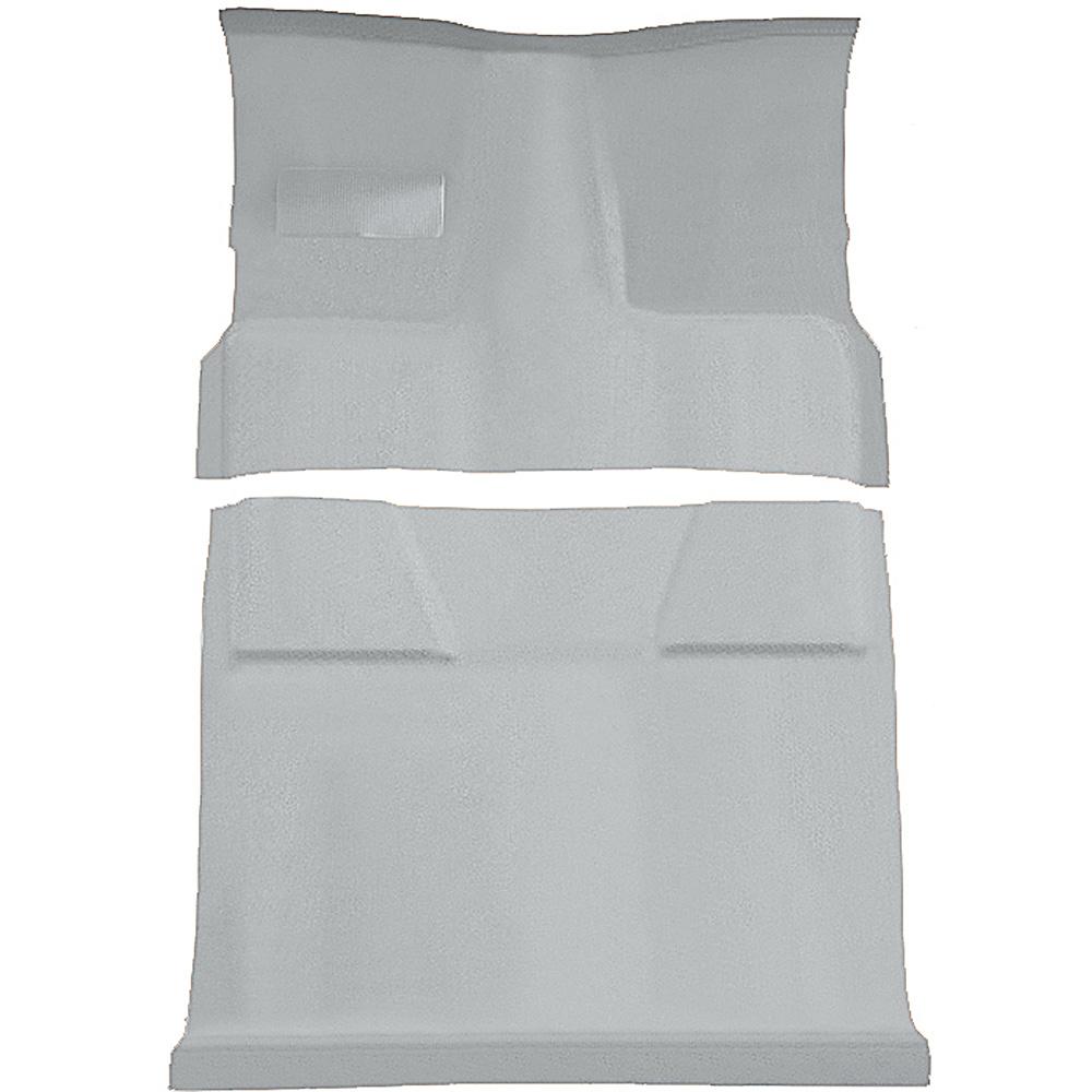 1981-91 Chevrolet, GMC Suburban 4-Door Molded Passenger Area Carpet Set Cut Pile Standard Backing Floor Shift 4-Speed 2WD Silver