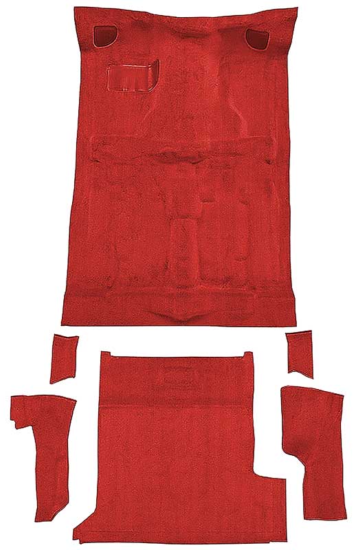 1983-94 S10 Blazer/S15 Jimmy 2-Door Carpet Set Passenger and Cargo Area Molded Standard Backing Cutpile Maple / Canyon