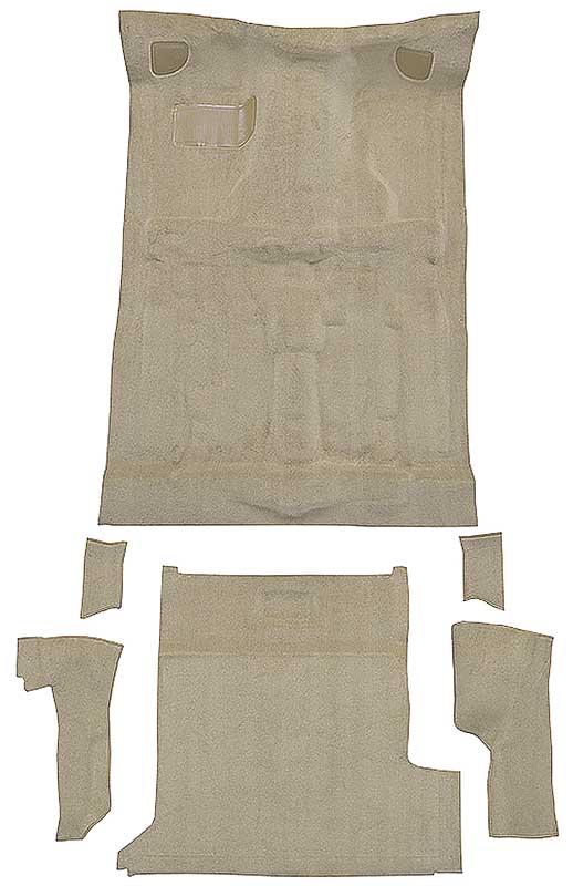 1983-94 S10 Blazer/S15 Jimmy 2-Door Carpet Set Passenger and Cargo Area Molded Standard Backing Cutpile Medium Doeskin