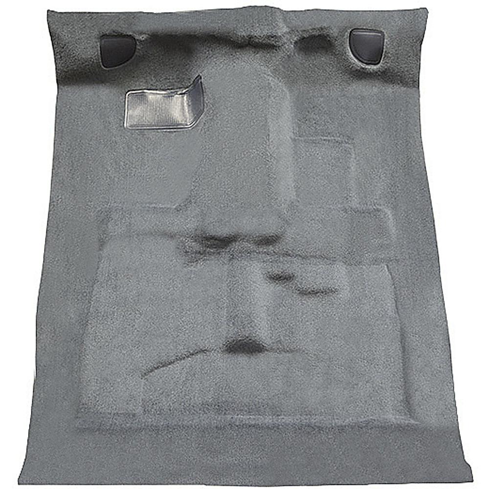 1982-93 S10/S15 Sonoma Extra Cab 2WD Carpet Set Complete Molded Standard Backing Cutpile Medium Gray