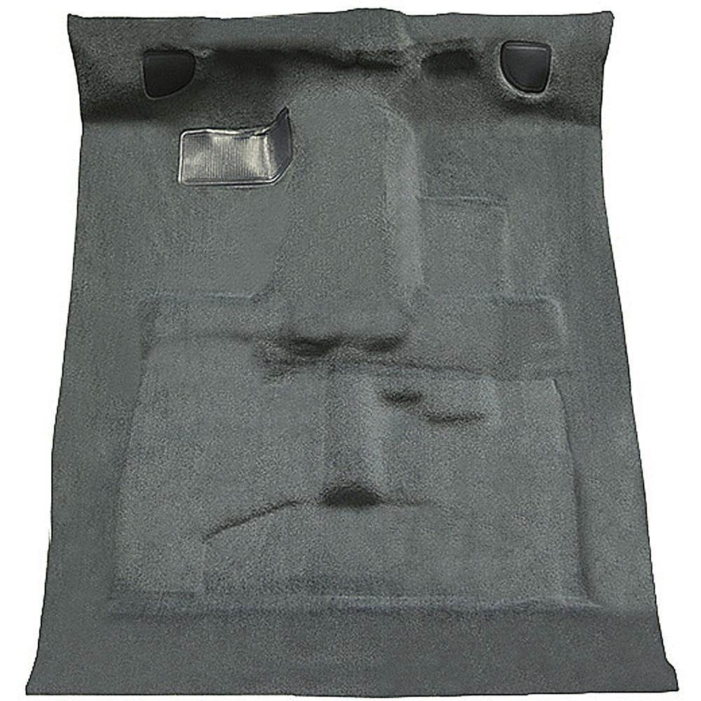 1982-93 S10/S15 Sonoma Extra Cab 2WD Carpet Set Complete Molded Standard Backing Cutpile Dove Gray