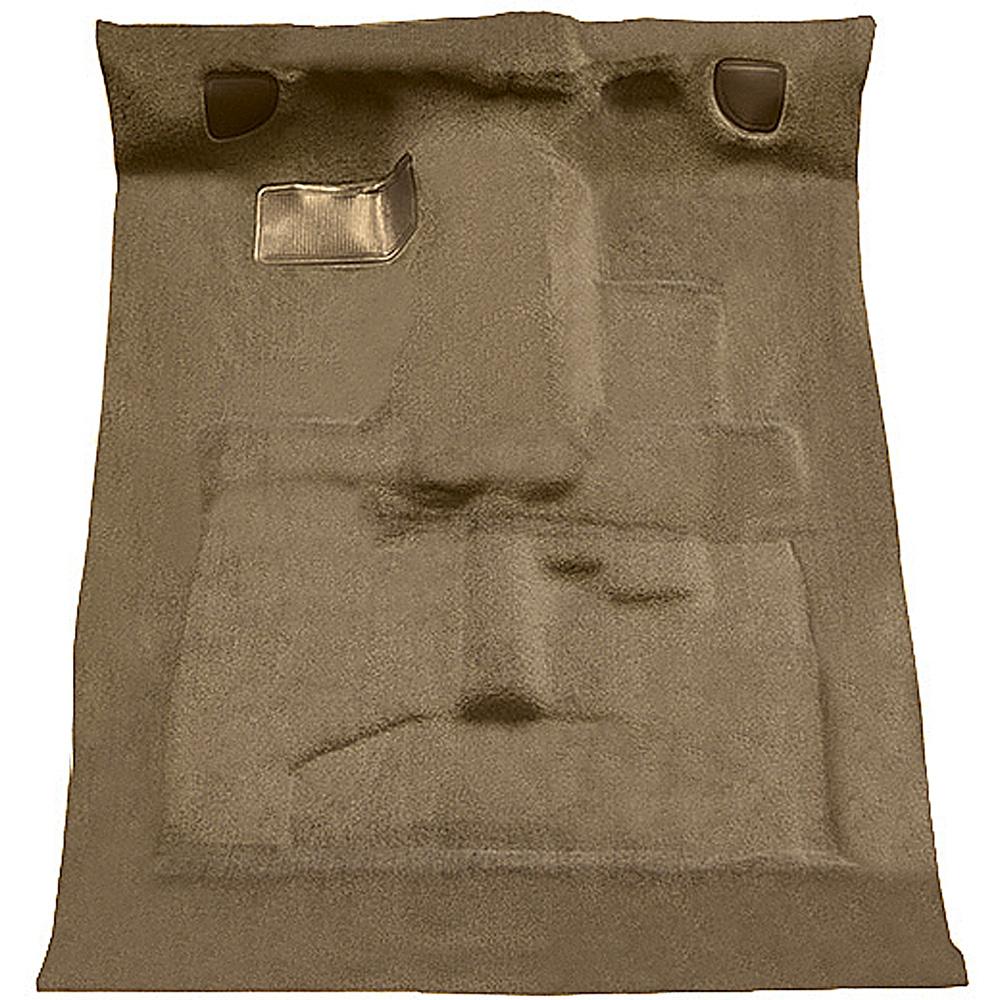 1982-93 S10/S15 Sonoma Extra Cab 2WD Carpet Set Complete Molded Standard Backing Cutpile Cognac