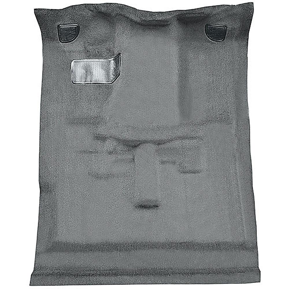 1982-93 S10/S15/Sonoma Extra Cab 4WD Carpet Set Complete Molded Standard Backing Cutpile Medium Gray
