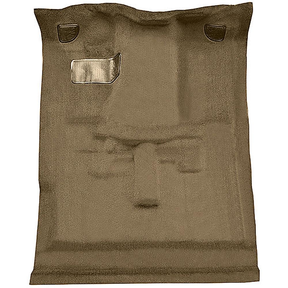 1982-93 S10/S15/Sonoma Extra Cab 4WD Carpet Set Complete Molded Standard Backing Cutpile Cognac