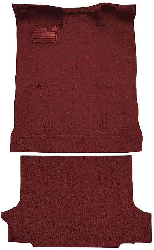 1992-99 Blazer/Tahoe/Yukon Full-Size/2-Door Carpet Set Complete Molded Standard Backing w/o Heat Vents Cutpile Maroon