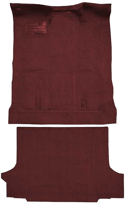 1992-99 Blazer/Tahoe/Yukon Full-Size/2-Door Carpet Set Complete Molded Standard Backing w/o Heat Vents Cutpile Claret / Oxblood