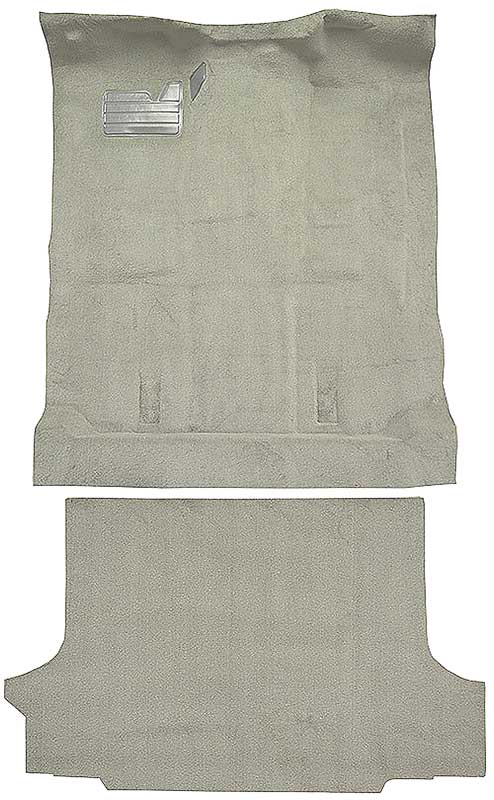 1992-99 Blazer/Tahoe/Yukon Full-Size/2-Door Carpet Set Complete Molded Standard Backing w/o Heat Vents Cutpile Antelope / Light Neutral