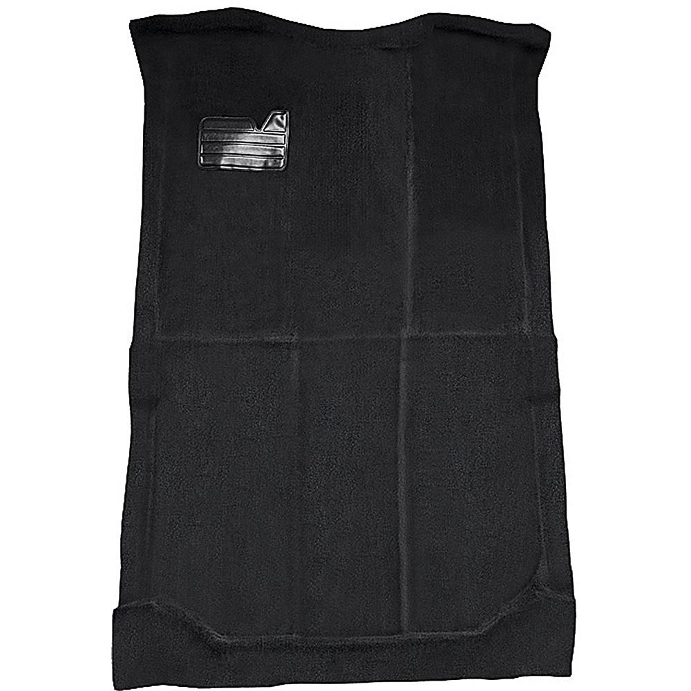 1992-99 Chevrolet/GMC Suburban Carpet Set Passenger Area Die-Cut Cut Pile w/o Heat Vents Standard Backing Black