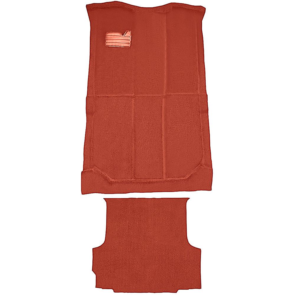 1992-99 Chevrolet/GMC Suburban Carpet Set Passenger and Cargo Area Die-Cut Cut Pile w/o Heat Vents Standard Backing Red