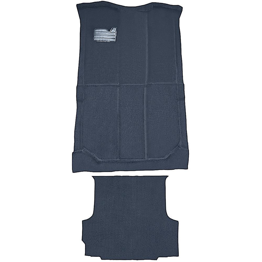 1992-99 Chevrolet/GMC Suburban Carpet Set Passenger and Cargo Area Die-Cut Cut Pile w/o Heat Vents Standard Backing Dark Blue