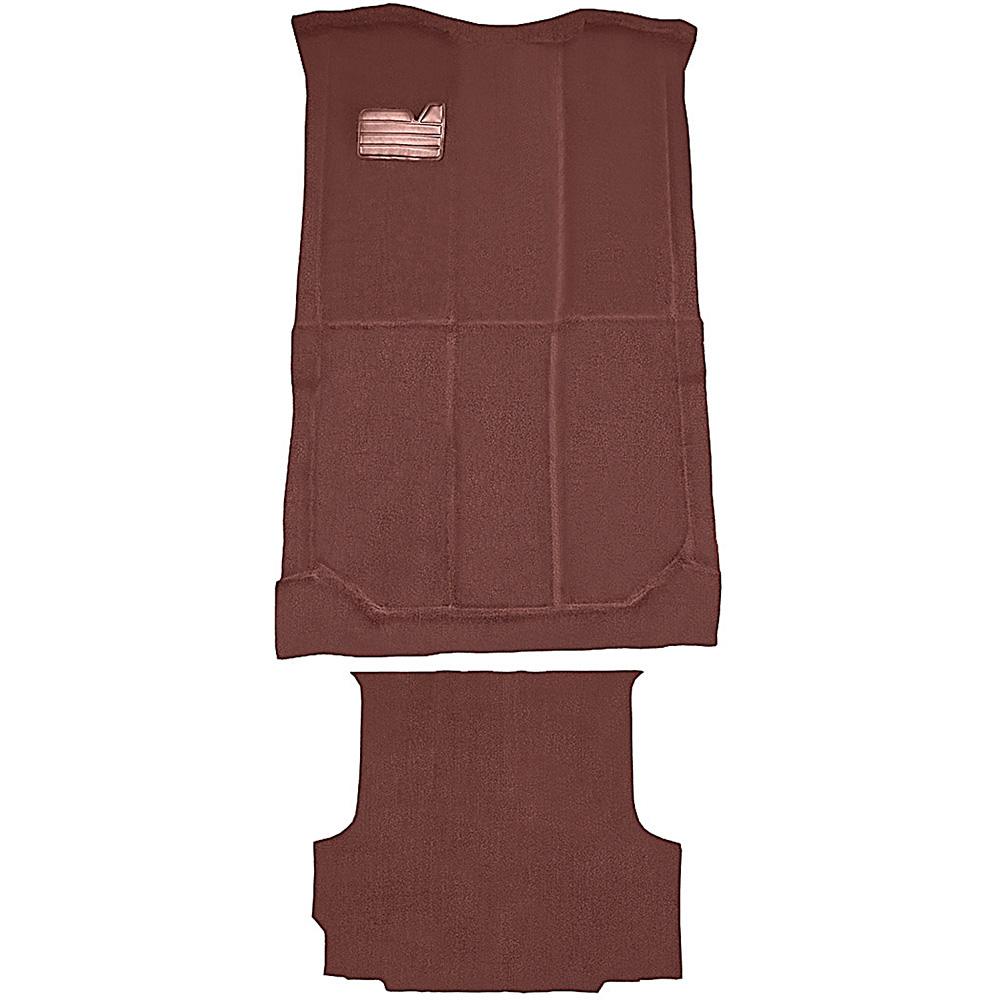1992-99 Chevrolet/GMC Suburban Carpet Set Passenger and Cargo Area Die-Cut Cut Pile w/o Heat Vents Standard Backing Maroon