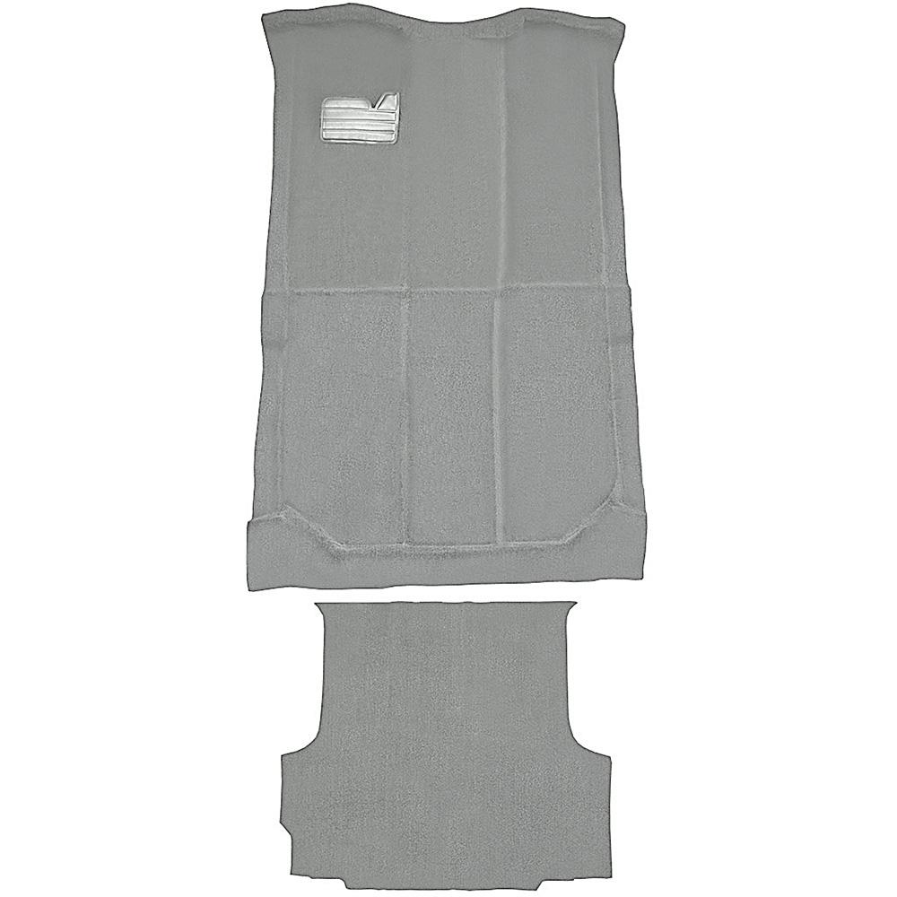 1992-99 Chevrolet/GMC Suburban Carpet Set Passenger and Cargo Area Die-Cut Cut Pile w/o Heat Vents Standard Backing Medium Gray / Pewter