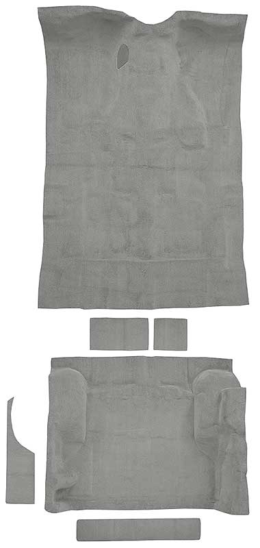 1995-05 Blazer/Jimmy Mid-Size/4-Door Carpet Set Passenger and Cargo Area Molded Cut Pile Standard Backing Medium Gray
