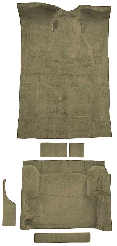 1995-05 Blazer/Jimmy Mid-Size/4-Door Carpet Set Passenger and Cargo Area Molded Cut Pile Standard Backing Medium Beige