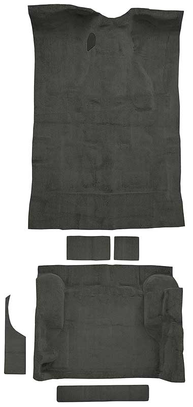 1995-05 Blazer/Jimmy Mid-Size/4-Door Carpet Set Passenger and Cargo Area Molded Cut Pile Standard Backing Graphite
