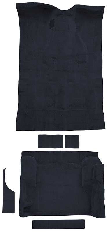 1995-05 Blazer/Jimmy Mid-Size/4-Door Carpet Set Passenger and Cargo Area Molded Cut Pile Standard Backing Navy Blue