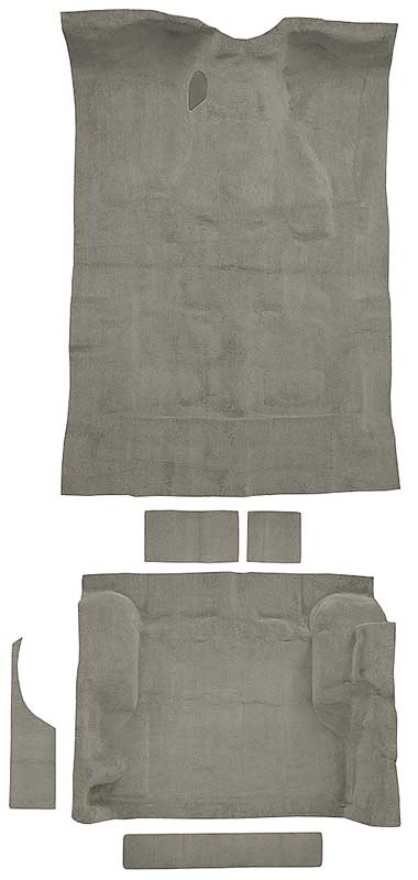 1995-05 Blazer/Jimmy Mid-Size/4-Door Carpet Set Passenger and Cargo Area Molded Cut Pile Standard Backing Med Sand Gray / Neutral