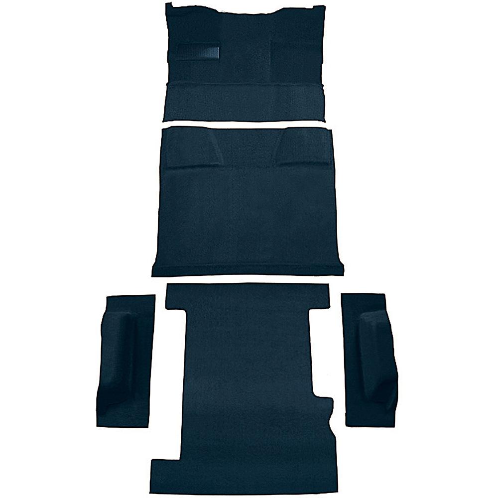 1981-91 Chevrolet, GMC Suburban 4-Door Molded Carpet Kit Cut Pile Standard Backing Column Shift Automatic Low Hump 2WD Dark Blue