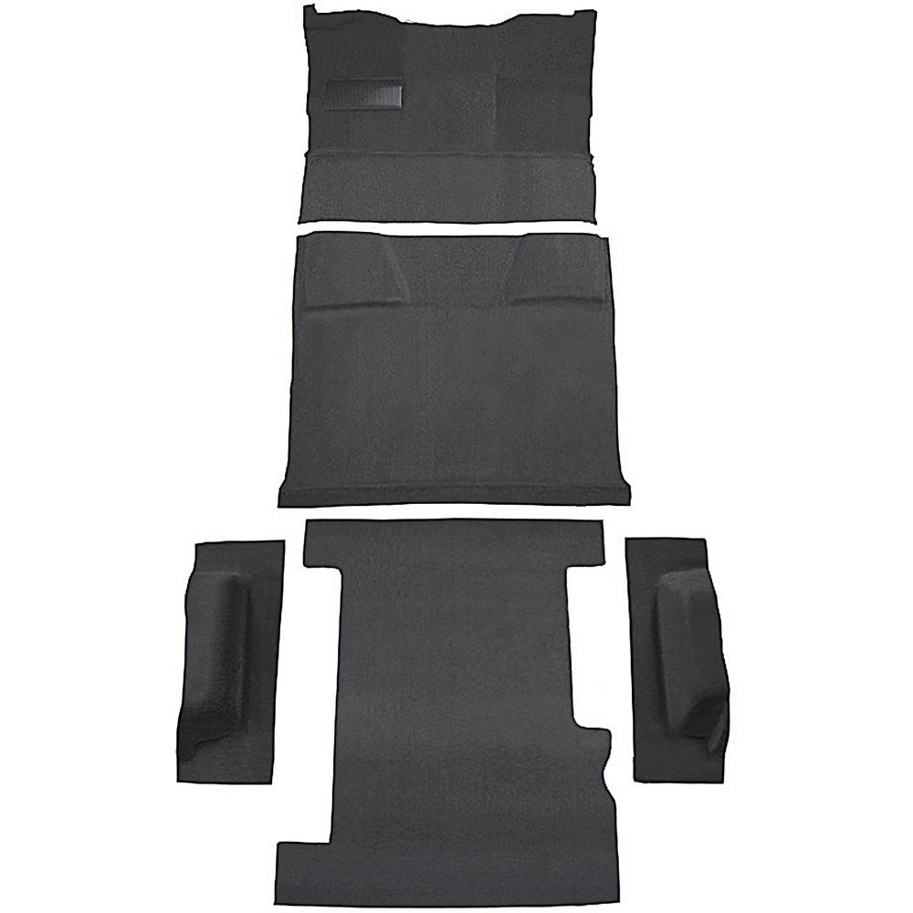 1981-91 Chevrolet, GMC Suburban 4-Door Molded Carpet Kit Cut Pile Standard Backing Column Shift Automatic Low Hump 2WD Graphite