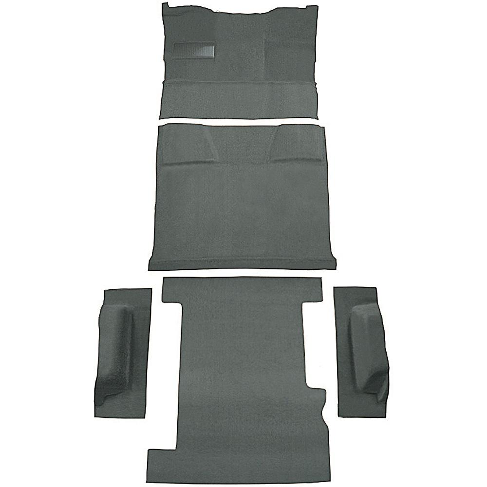 1981-91 Chevrolet, GMC Suburban 4-Door Molded Carpet Kit Cut Pile Standard Backing Column Shift Automatic Low Hump 2WD Dove Gray