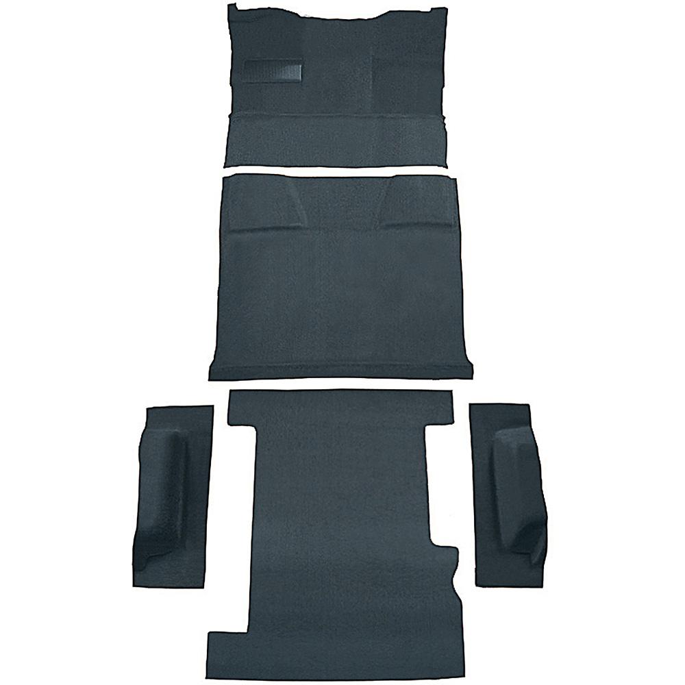 1981-91 Chevrolet, GMC Suburban 4-Door Molded Carpet Kit Cut Pile Standard Backing Column Shift Automatic Low Hump 2WD Blue