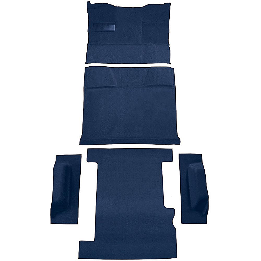 1981-91 Chevrolet, GMC Suburban 4-Door Molded Carpet Kit Cut Pile Standard Backing Column Shift Automatic Low Hump 2WD Regatta Blue