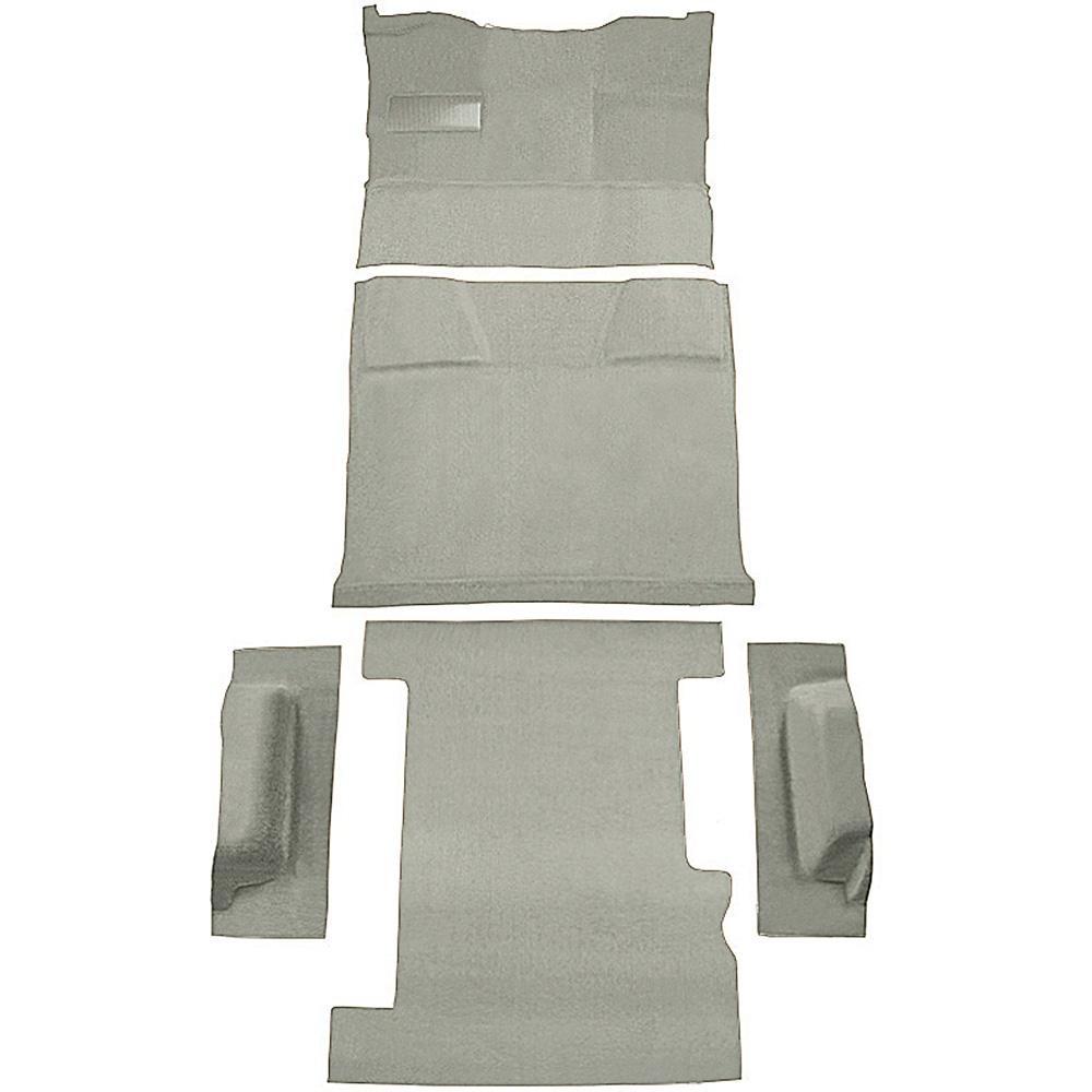 1981-91 Chevrolet, GMC Suburban 4-Door Molded Carpet Kit Cut Pile Standard Backing Column Shift Automatic Low Hump 2WD Almond