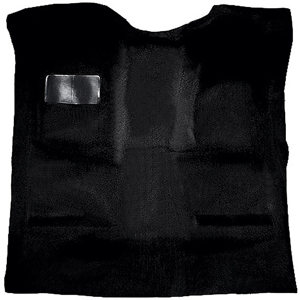 1999-07 Silverado/Sierra Truck Regular Cab Carpet Set Complete Molded Standard Backing Cutpile Black
