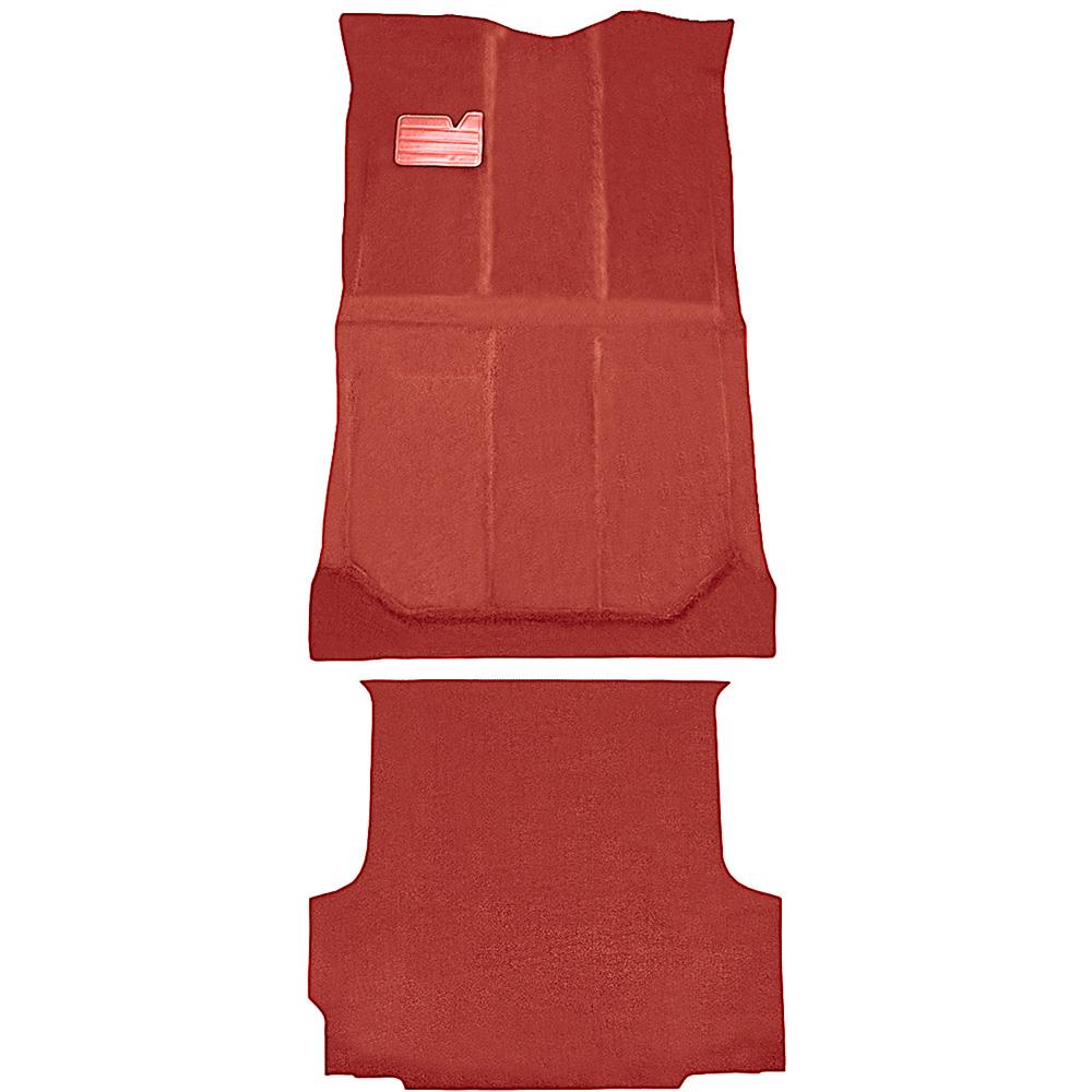 1992-99 Chevrolet/GMC Suburban Carpet Set Passenger and Cargo Area Die-Cut Cut Pile w/ Heat Vents Standard Backing Red