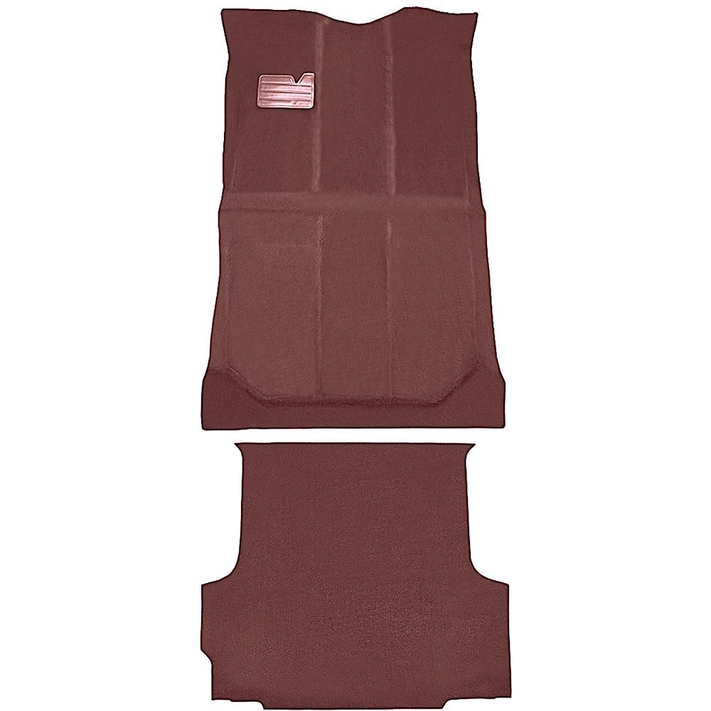 1992-99 Chevrolet/GMC Suburban Carpet Set Passenger and Cargo Area Die-Cut Cut Pile w/ Heat Vents Standard Backing Maroon