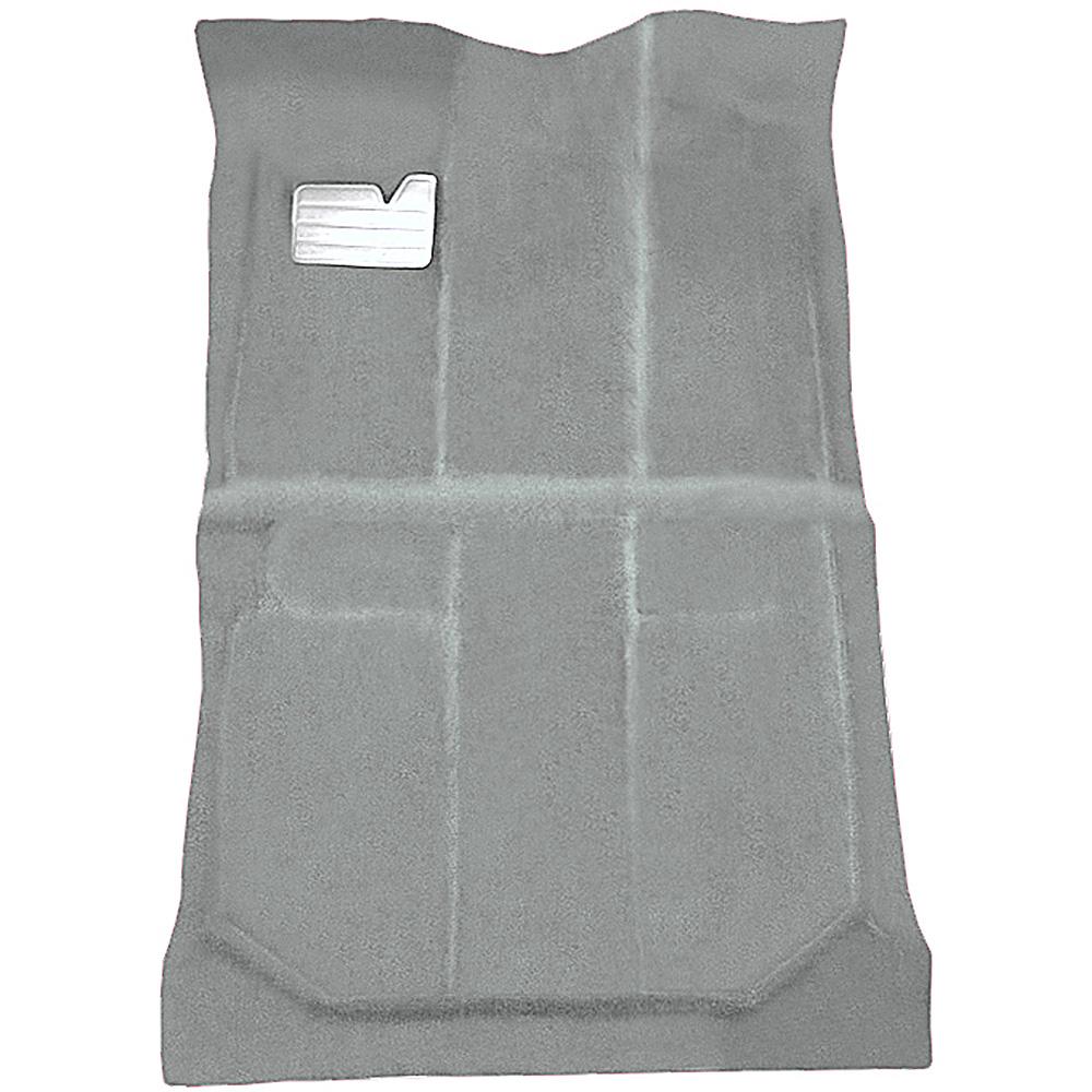 1992-99 Chevrolet/GMC Suburban Carpet Set Passenger Area Die-Cut Cut Pile w/ Heat Vents Standard Backing Medium Gray / Pewter