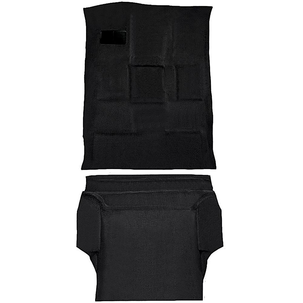 2000-06 Tahoe/Yukon Full-Size/4-Door Carpet Set Passenger and Cargo Area Molded Standard Backing Cutpile Black