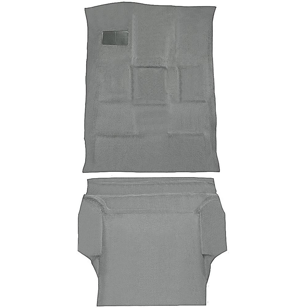 2000-06 Tahoe/Yukon Full-Size/4-Door Carpet Set Passenger and Cargo Area Molded Standard Backing Cutpile Medium Gray / Pewter