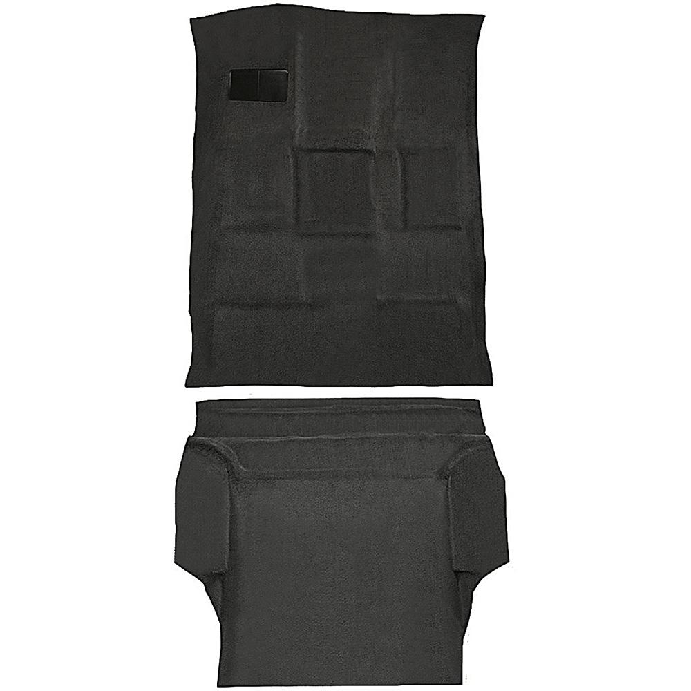 2000-06 Tahoe/Yukon Full-Size/4-Door Carpet Set Passenger and Cargo Area Molded Standard Backing Cutpile Ebony