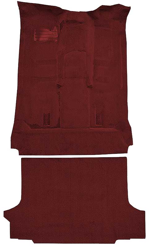 1992-99 Blazer/Tahoe/Yukon Full-Size/2-Door Carpet Set Complete Molded Standard Backing w/ Heat Vents Cutpile Maroon