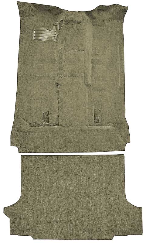 1992-99 Blazer/Tahoe/Yukon Full-Size/2-Door Carpet Set Complete Molded Standard Backing w/ Heat Vents Cutpile Medium Beige