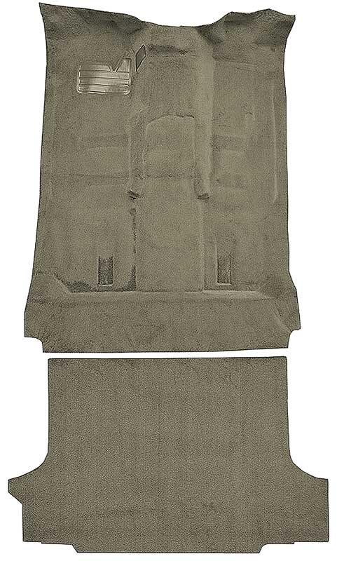 1992-99 Blazer/Tahoe/Yukon Full-Size/2-Door Carpet Set Complete Molded Standard Backing w/ Heat Vents Cutpile Sandalwood