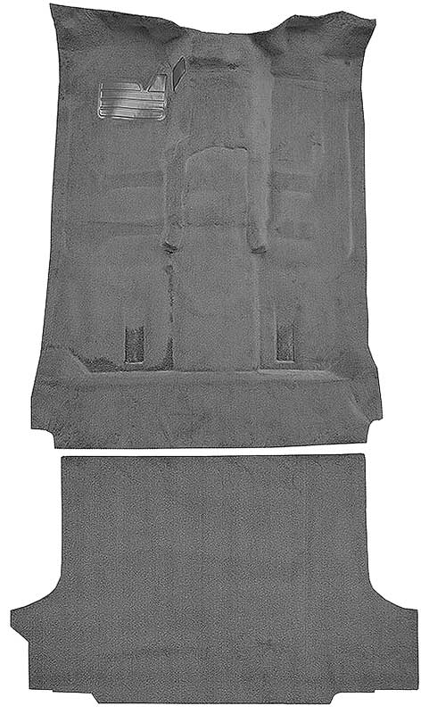 1992-99 Blazer/Tahoe/Yukon Full-Size/2-Door Carpet Set Complete Molded Standard Backing w/ Heat Vents Cutpile Dark Gray