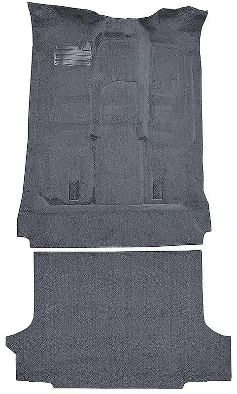 1992-99 Blazer/Tahoe/Yukon Full-Size/2-Door Carpet Set Complete Molded Standard Backing w/ Heat Vents Cutpile Crystal Blue