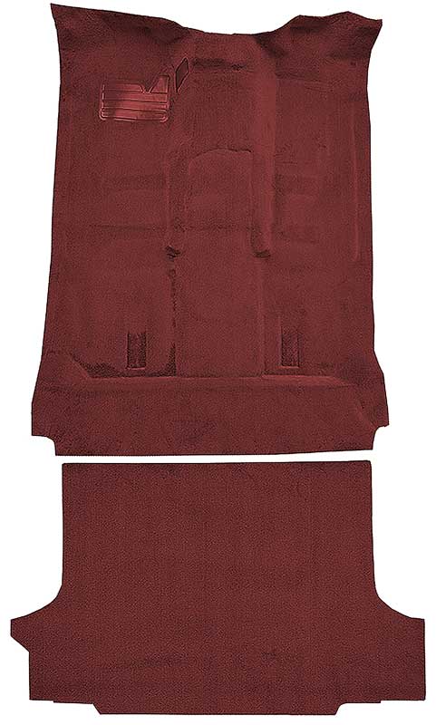 1992-99 Blazer/Tahoe/Yukon Full-Size/2-Door Carpet Set Complete Molded Standard Backing w/ Heat Vents Cutpile Claret / Oxblood