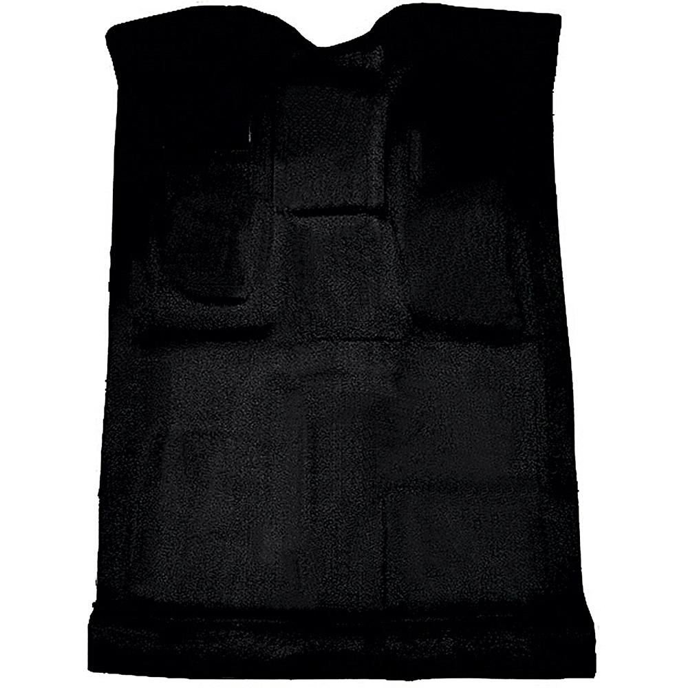 1999-07 Silverado/Sierra/Avalanche Truck Crew Cab Carpet Set Complete Molded Standard Backing Cutpile Black